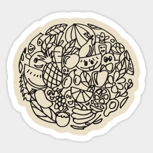 Fruits and Vegetables Sticker